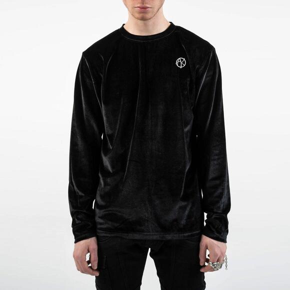 AKINGS AK Emblem Velour L/S T-shirt - Black (Size M) - Picture 2 of 4